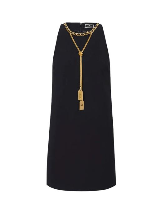 Black crepe dress ELISABETTA FRANCHI | AB67446E2.110